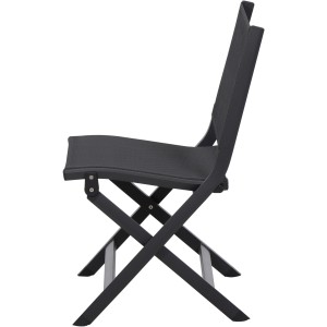 Siena Garden Klappstuhl Tesoro, anthrazitfarbener Gartenstuhl aus Aluminium mit Textilbespannung.