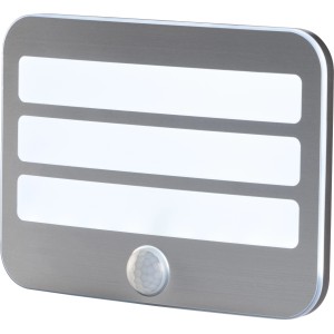 OBI LED-Sensorlicht mit Nachtlichtfunktion Silber Unterteiltes Licht-Panel