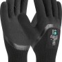 LUX Winterhandschuhe Gr. 7, gefütterte Arbeitshandschuhe für Kälteschutz, schwarz.