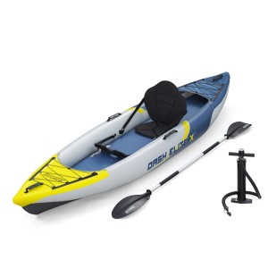 Bestway Kajak-Set Dash Elite X1, 335 cm, mit Paddel und Pumpe. Schlauchboot für 1 Person.