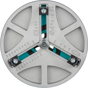 wolfcraft Lochsäge AH 45-130, verstellbare Kreisschneider für präzise Lochbohrungen.