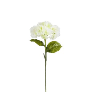Dekorative Hortensie Kunstpflanze in Creme, 83 cm hoch.