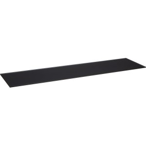 Schwarzes Glasregal Bransley, 80x20cm, für Wandregale und zur Aufbewahrung.