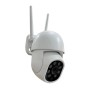Weiße Technaxx Mini PT Outdoor-Kamera TX-390 mit zwei Antennen und IR-Nachtsicht für Videoüberwachung.