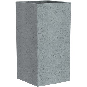 Scheurich C-Cube Pflanzsäule, 38x38 cm, Stony Grey, frostsicher und UV-beständig.