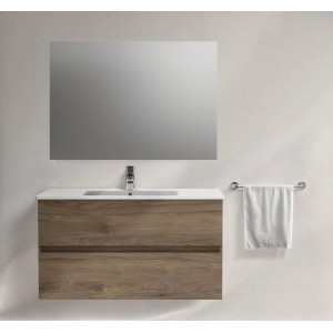 Ideal Standard Badmöbel-Set Eurovit+ mit Unterschrank, Waschtisch (61 cm) in Nussbaum.