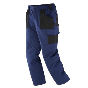 Bridgework Herren Arbeitshose Größe 54 Blau-Schwarz