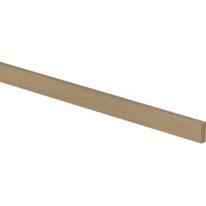 Rohe Buche Flachleiste, 8x23x950 mm, ideal für Bastelarbeiten und Innenausbau.