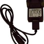 Ladegerät für LUX Akku-Gras- und Strauchscheren-Set A-GS-70/110. Schwarz mit Kabel.