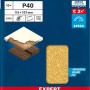 Bosch Expert Schleifblätter C470, 115x107mm, K40, 10er-Pack. Zubehör für Exzenterschleifer.
