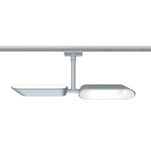 Paulmann URail LED Spot Dipper, 2x8W, Chrom matt/Weiß, dimmbar. Schienensystem-Strahler für gezielte Beleuchtung.