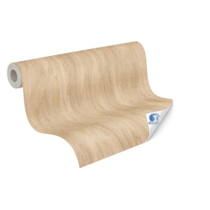 AS-Creation Vliestapete Holzoptik Vorgeleimt 10,05 m x 0,53 m Hellbraun FSC®