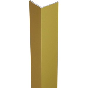 Goldenes, gleichschenkliges Arcansas Winkelprofil aus Aluminium, 20x20x1000 mm.