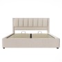 okwish Polsterbett 160x200cm mit Becherhalter Kinderzimmer Beige ohne Matratze