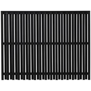 Plus Holz Sichtschutzzaun Nagano Nadelholz Schwarz 180 cm x 140 cm