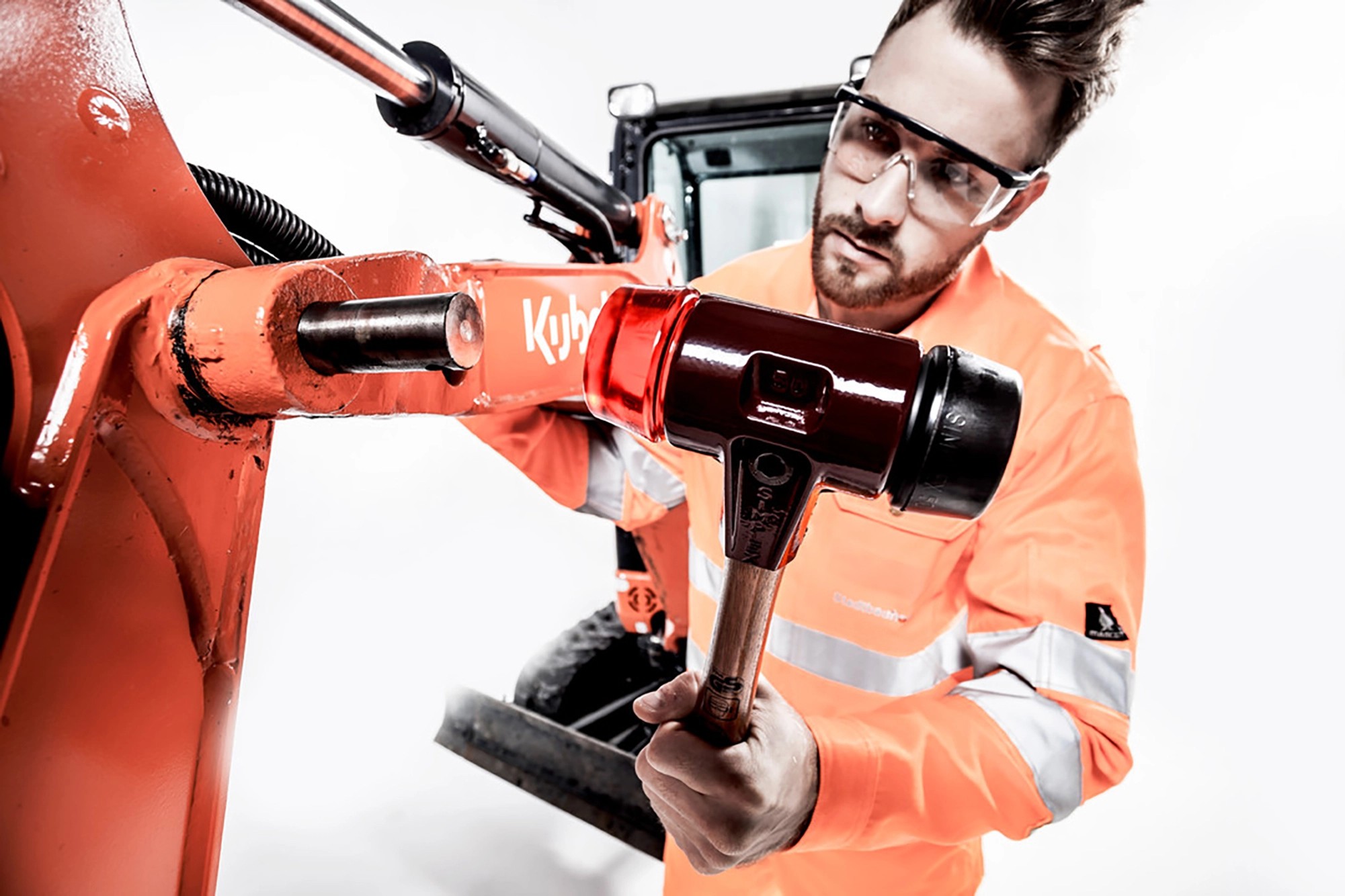 Simplex Schonhammer Mit Gummikopf - Temperguss Gehäuse Für Schonendes Hämmern