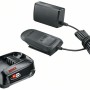 Bosch Akku Starter-Set mit 18V Akku und Ladegerät für Elektrowerkzeuge.