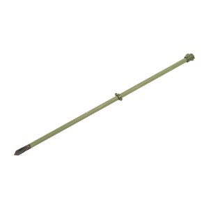 Grüner Universalstab, 150 cm lang, für Zaunbau & Sichtschutz, angespitztes Ende.