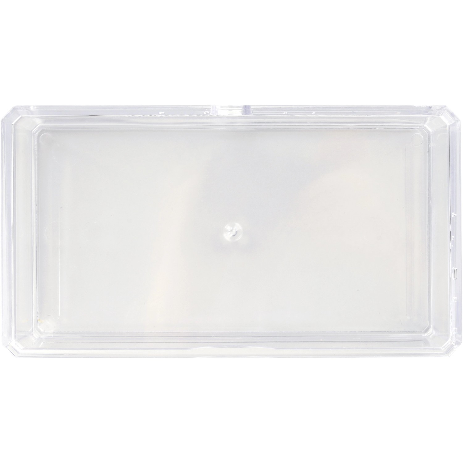 Transparenter Fackelmann Minischub-Organizer aus Kunststoff für Badmöbel.