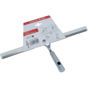 Schulte Glaswischer Chrom, 40 cm breit, für Duschkabinen und glatte Flächen.