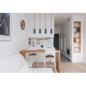 Globo Pendelleuchte Robby, 4-flammig, graphit dunkel, im modernen Wohnraum.