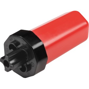 Dosenmuffe IP68 Set, 10-teilig, rot/schwarz, für Kabelverbindungen im Außenbereich.