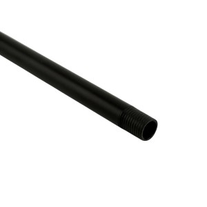 Schwarzes Orion Lightstyle Lampenrohr M10x1 mit Gewinde, 80 cm, für Leuchtenverlängerung.