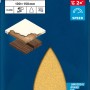 Bosch Expert Schleifblatt C470, 100x150mm, K80, 5 Stück, für Exzenterschleifer.