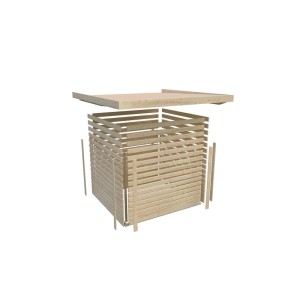 Karibu Gartenhaus Neuenburg 0 naturbelassen