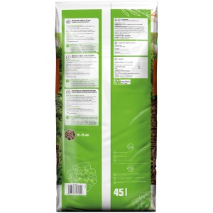 Sack GROW by OBI Pinienrinde, mittel (15-25mm), 45l. Bodenabdeckung für Beete und Garten.