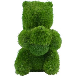 Grüne AniPlants Gartenfigur Eichhörnchen, 35 cm, aus wetterfestem Material.
