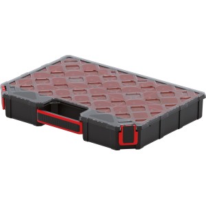 Kistenberg Werkzeug-Organizer Tager Carbo, Aufbewahrungssystem mit transparentem Deckel.