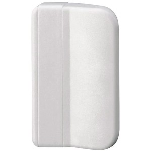 Weißer Hoppe Ziehgriff aus Kunststoff für Balkontüren, 3,5 x 20 mm.