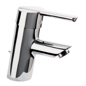 Glänzende Grohe Feel Einhebelmischer-Waschbeckenarmatur in Chrom.