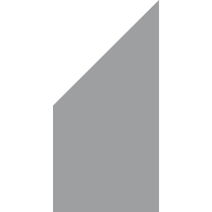 Groja Sichtschutzzaun Ambiente Schräg Links Satiniert 90 cm x 180/90 cm x 0,8 cm