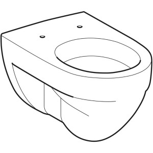 Geberit Wand-WC Renova Flachspüler mit KeraTect® Beschichtung, spülrandloses Hänge-WC.