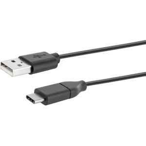 Schwaiger USB 3.1 Adapterkabel, USB-C auf USB-A Stecker, zum Verbinden von Geräten.