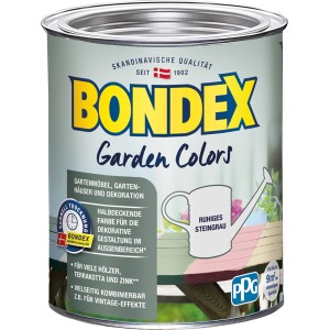 Dose Bondex Garden Colors Ruhiges Steingrau, Wetterschutzfarbe für Gartenmöbel und mehr.