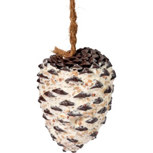 Dobar Vogelfutter-Zapfen mit Fettfutter-Füllung zum Aufhängen.