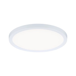 Rundes, weißes Paulmann Einbaupanel Areo, 175mm, für flächiges Licht. Einbaustrahler aus Kunststoff.