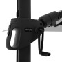 Detailaufnahme: Schwarze Kurbel zum Öffnen des Doppler Ampelschirm MyZone, Drehfunktion sichtbar.