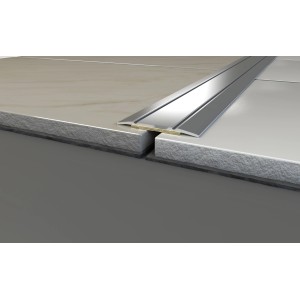 Selbstklebendes Übergangsprofil in Silber (38mm) für Laminat & Parkett, 1000mm Länge.