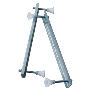 Füße für Körperformbadewannen, verstellbar, aus Metall.