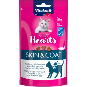 Vitakraft Katzensnacks Vita Hearts Skin & Coat Lachs MSC 40 g