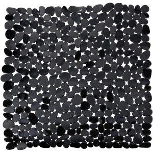 Schwarze Wenko Duscheinlage Paradise, 54x54 cm, mit Anti-Rutsch-Struktur für mehr Sicherheit im Bad.