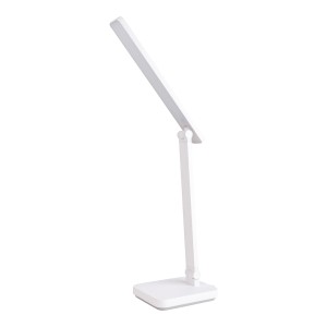 Weiße LED-Tischleuchte Mover von Näve, ideal als Schreibtischlampe mit verstellbarer Lichtfarbe.