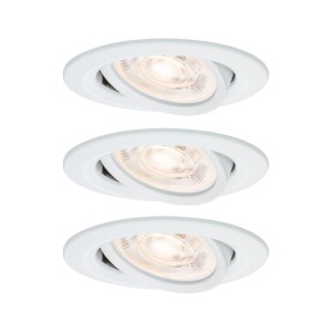 Paulmann LED-Einbauleuchte Nova GU10 Flat Weiß Matt 3x4,9 W