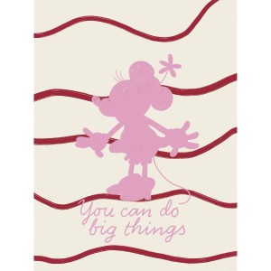 Komar Wandbild Disney Minnie Mouse You Can Do Big Things 30 cm x 40 cm Rosa