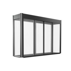 Biohort Florentina Gewächshausaufsatz für Hochbeet, 2x0,5 m, Dunkelgrau-Metallic.