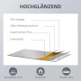 HOMCOM Wandspiegel: Infografik zeigt Schichten (Glas, Silber, Kupfer) & Eigenschaften: bruchfest, rostfrei, zersplittert nicht. Hochglänzend.